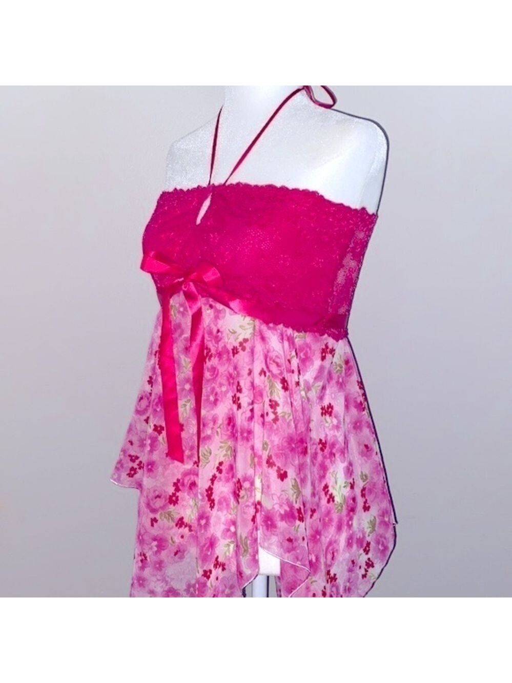 Victoria’s Secret vintage floral scarf halter top - Picture 6 of 6
